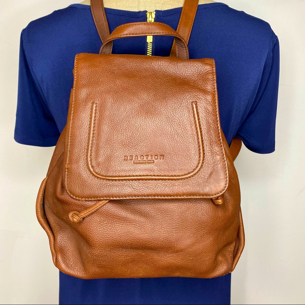 Reaction by Kenneth Cole Leather Backpack